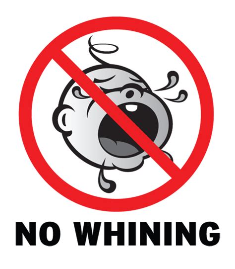 No Whining Sign Free Printable